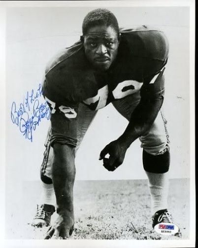 Roosevelt Brown Hof Signed Psa/dna  8x10 Photo Autograph Authentic
