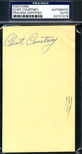 Clint Courtney Psa/dna Authenticated Signed 1954 Gpc Autograph