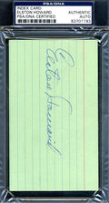 Elston Howard Psa/dna Authenticated Signed 3x5 Index Card Autograph