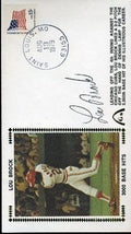 Lou Brock Signed Psa/dna 1979 Fdc Certified Autograph Authentic