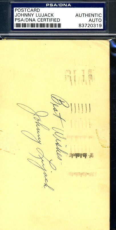 Johnny Lujack Signed Psa/dna Authenticated 1951 Gpc Autograph