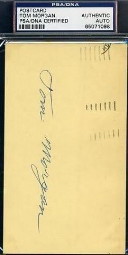 Tom Morgan Signed Psa/dna 1951 Gpc Autograph Authentic