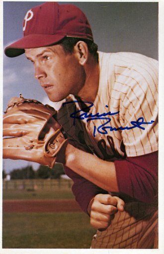 Robin Roberts Signed Jsa Cert Sticker Tcma Photo Postcard Authentic Autograph