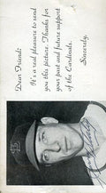 Jerry Staley Signed Jsa Cert Sticker Dear Friend Postcard Authentic Autograph