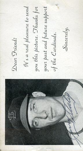 Jerry Staley Signed Jsa Cert Sticker Dear Friend Postcard Authentic Autograph