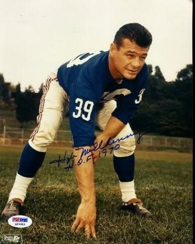 Hugh Mcelhenny Hof Signed Psa/dna  8x10 Photo Autograph Authentic