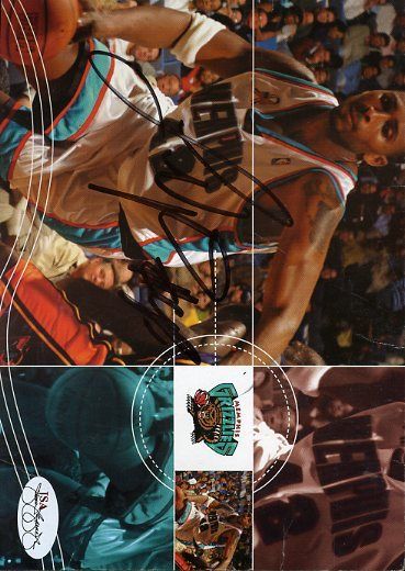 Lorenzen Wright Signed Jsa Cert Sticker 5x7 Photo Authentic Autograph