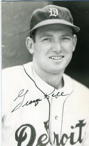 George Kell Signed Jsa Cert Sticker Photo Postcard Authentic Autograph