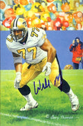 Willlie Roaf Jsa Authenticated Signed Goal Line Glac Autograph