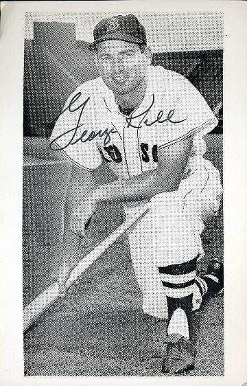 George Kell Signed Jsa Cert Sticker Photo Postcard Authentic Autograph