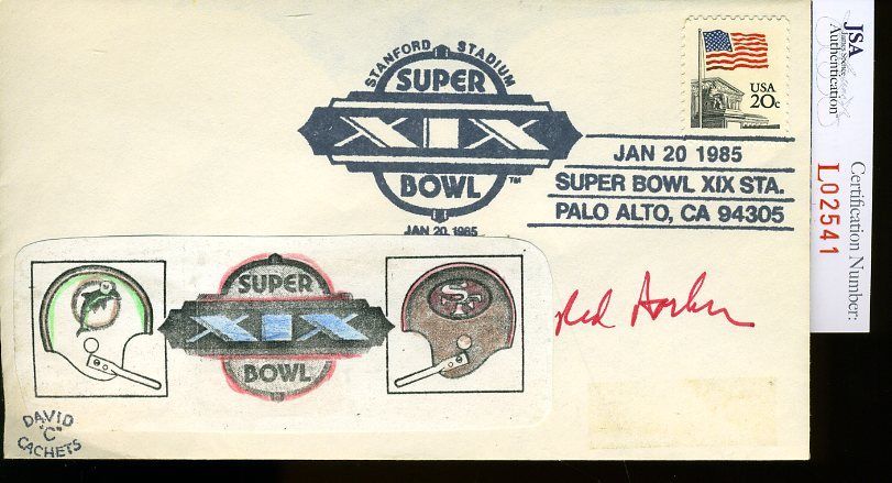 Red Barber Jsa Authenticated Signed 1985 Super Bowl Fdc Autograph