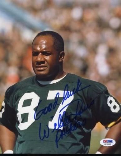 Willie Davis Packers  Hof Signed Psa/dna  8x10 Photo Autograph Authentic