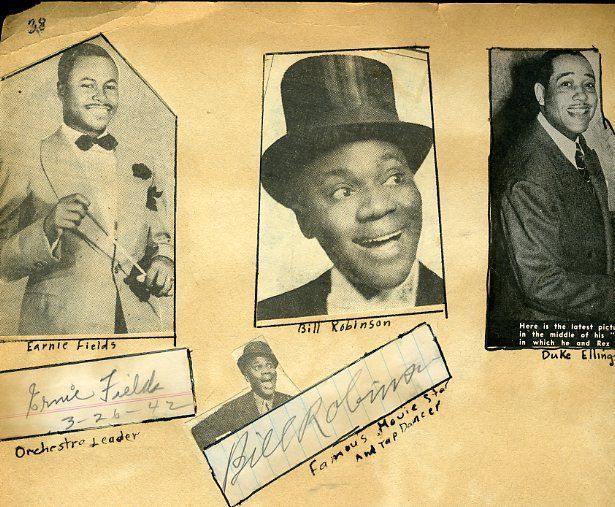 Bill Robinson Mr Bojangles D.49 Jsa Certed Signed Album Page Autograph Authentic