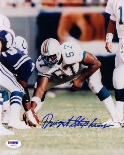 Dwight Stephenson Dolphins Hof Signed Psa/dna 8x10 Photo Autograph Authentic