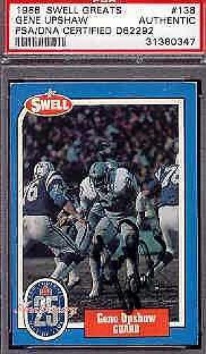 Gene Upshaw Signed 1988 Swell Greats Psa/dna Slabbed Authentic