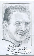 Bobby Hull Signed Jsa Certed 5x7 Hand Drawn Photo Autograph