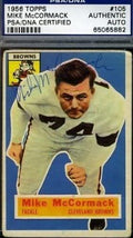 Mike Mccormack Signed Psa/dna 1956 Topps Autograph
