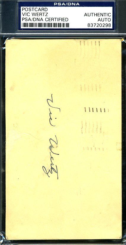 Vic Wertz Signed Psa/dna Authenticated 1952 Gpc Autographpc