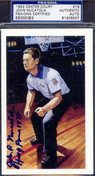 John Nucatola Signed 1992 Center Court Psa/dna Auto