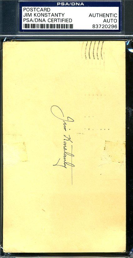 Jim Konstanty Signed Psa/dna Authenticated 1951 Gpc Autographpc