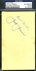 Jackie Jensen Signed Psa/dna Authenticated 1952 Gpc Autographpc