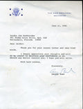 George H W Bush Jsa Certified Signed 1981 Letter Autograph Authentic