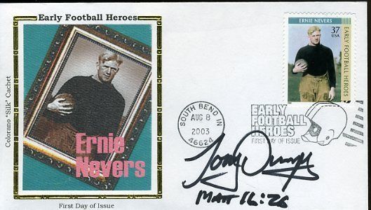 Tony Dungy Signed Jsa Certed 2003 Fdc Authentic Autograph