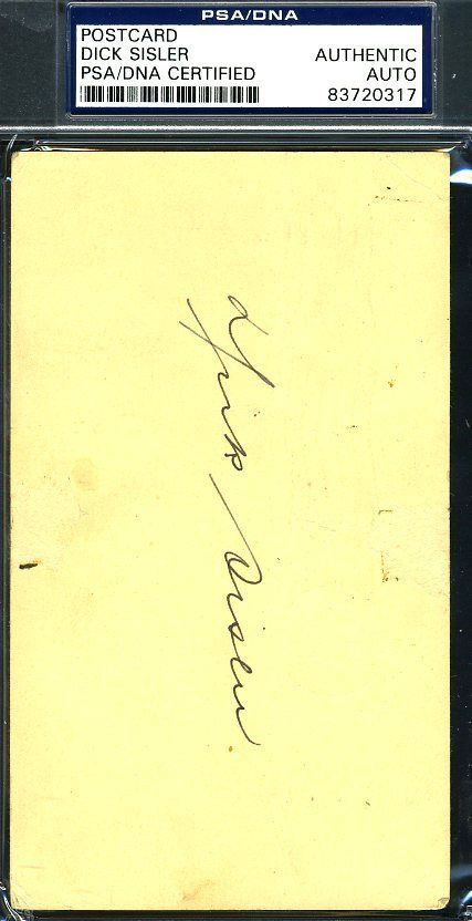 Dick Sisler Signed Psa/dna Authenticated 1951 Gpc Autographpc