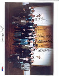 Dickey Mathews Etc  Signed By 7 Autograph 8x10 Psa/dna