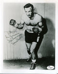 Carmen Basilio Jsa Signed 8x10 Photo Autograph Authentic